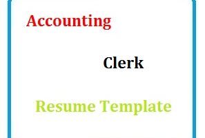 Accounting Clerk Resume Template