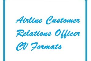 Airline Customer Relations Officer CV Formats