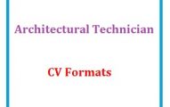 Architectural Technician CV Formats