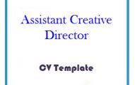 Assistant Creative Director CV Template