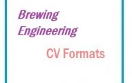 Brewing Engineering CV Formats
