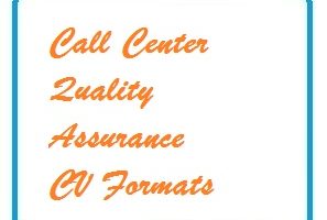 Call Center Quality Assurance CV Formats