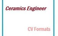 Ceramics Engineer CV Formats