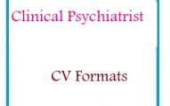 Clinical Psychiatrist CV Formats