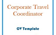 Corporate Travel Coordinator CV Template