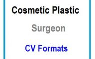 Cosmetic Plastic Surgeon CV Formats