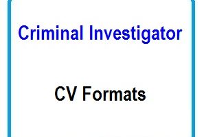 Criminal Investigator CV Formats