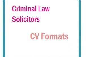 Criminal law solicitors CV Formats