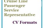 Cruise Line Passenger Service Representative CV Formats