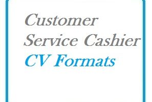 Customer Service Cashier CV Formats