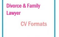 Divorce & Family Lawyer CV Formats