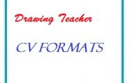 Drawing Teacher CV Formats