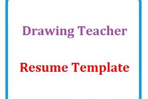 Drawing Teacher Resume Template