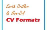 Earth Driller & Non-Oil CV Formats