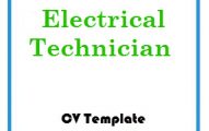 Electrical Technician CV Template