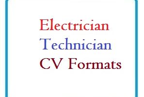 Electrician Technician CV Formats