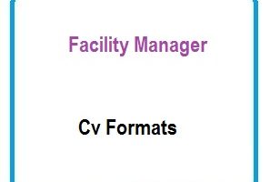 Facility Manager CV Formats