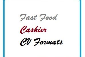 Fast Food Cashier CV Formats