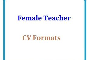 Female Teacher CV Formats