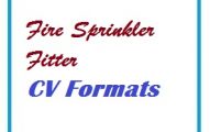 Fire Sprinkler Fitter CV Formats