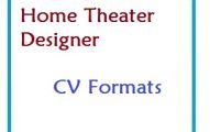 Home Theater Designer CV Formats