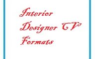 Interior Designer CV Formats
