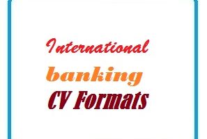 International banking CV Formats