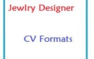 Jewelry Designer CV Formats