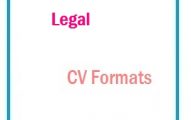 Legal CV Formats