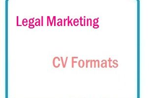 Legal marketing CV Formats