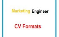 Marketing Engineer CV Formats