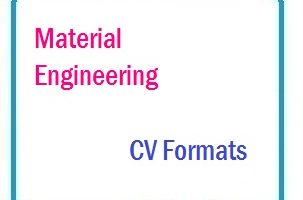 Material Engineering CV Formats