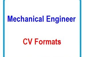 Mechanical Engineer CV Formats