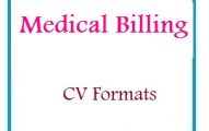 Medical billing CV Formats