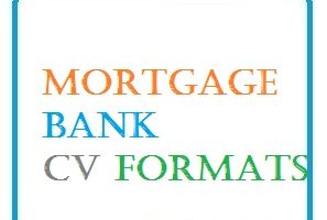 Mortgage Bank CV Formats