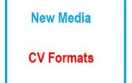 New Media CV Formats