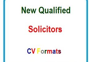 New Qualified Solicitors CV Formats