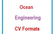 Ocean Engineering CV Formats