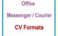Office Messenger/Courier CV Formats