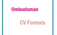 Ombudsman CV Formats