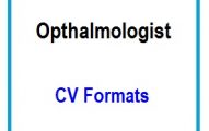 Ophthalmologist CV Formats