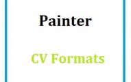 Painter CV Painter CV Formats