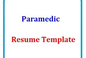Paramedic Resume Template