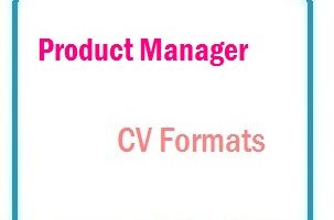 Product Manager CV Formats