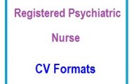 Registered Psychiatric Nurse CV Formats