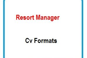 Resort Manager CV Formats