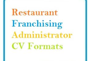 Restaurant Franchising Administrator CV Formats