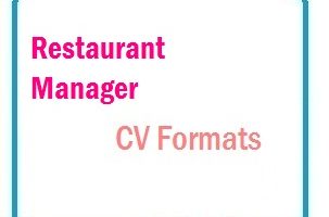 Restaurant Manager CV Formats