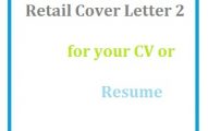 Retail Cover Letter 2 for your CV or Resume