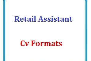 Retail assistant CV Formats